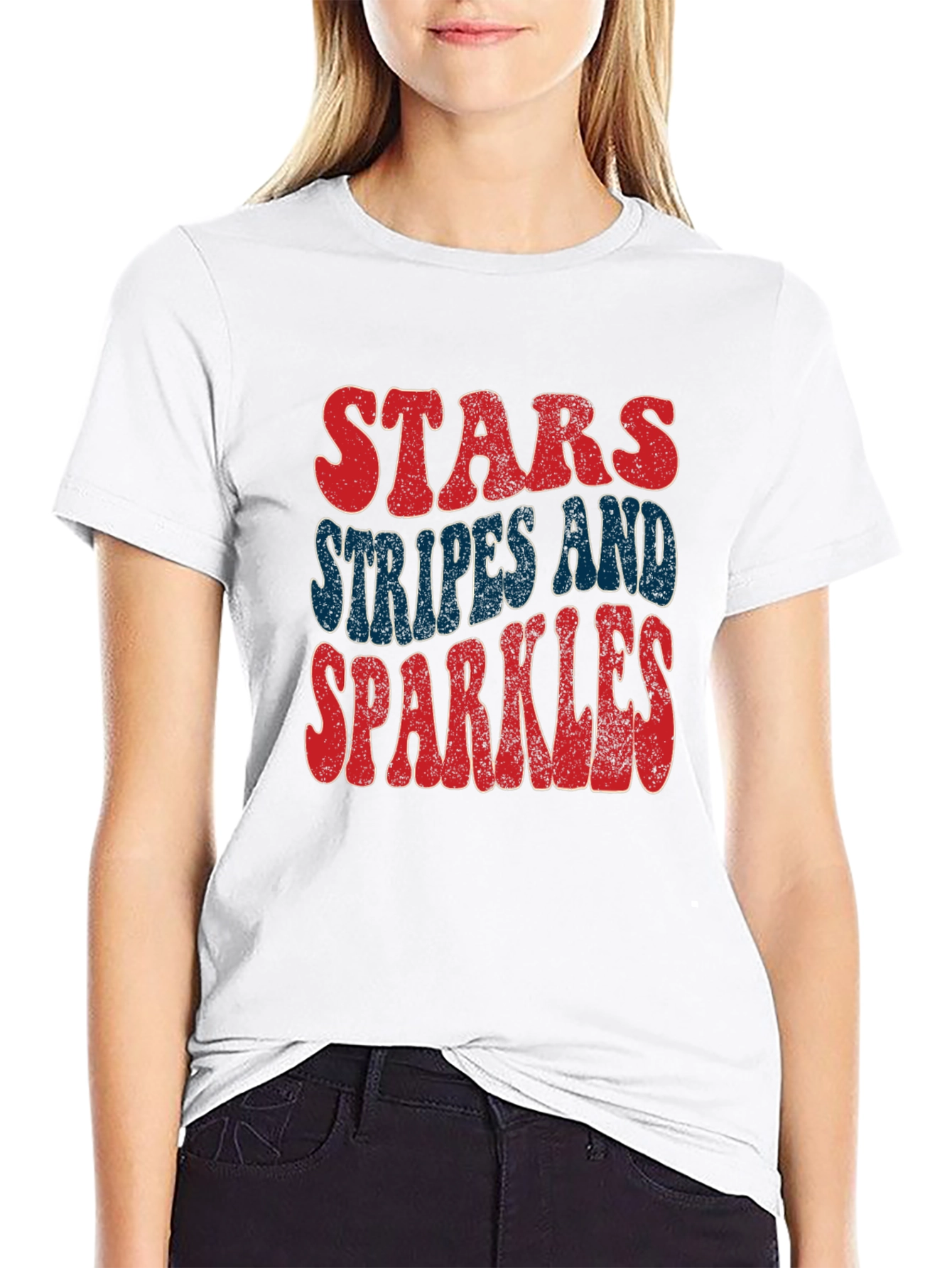 Stars Stripes & Sparkles Graphic Tee