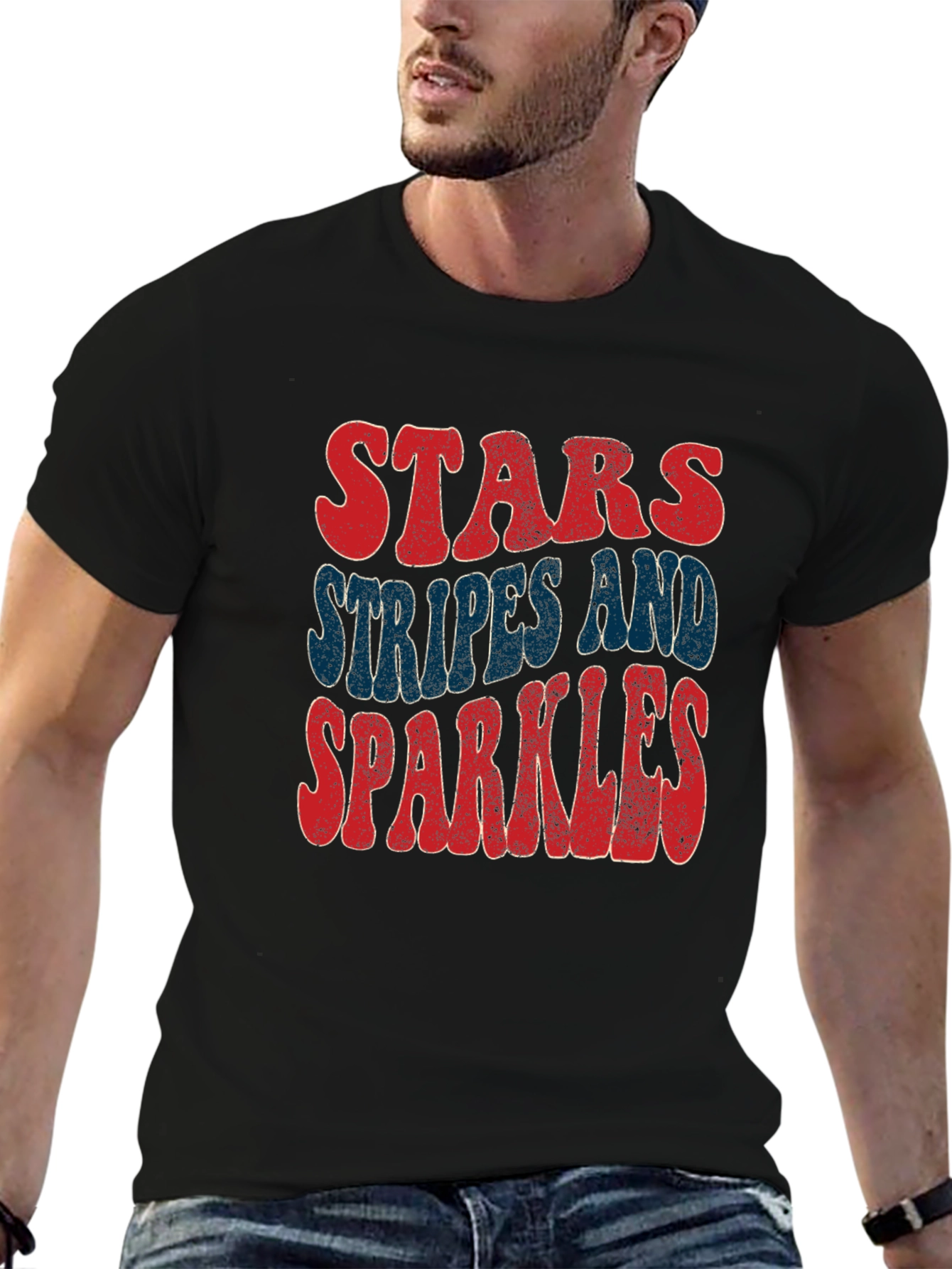Stars Stripes & Sparkles Graphic Tee