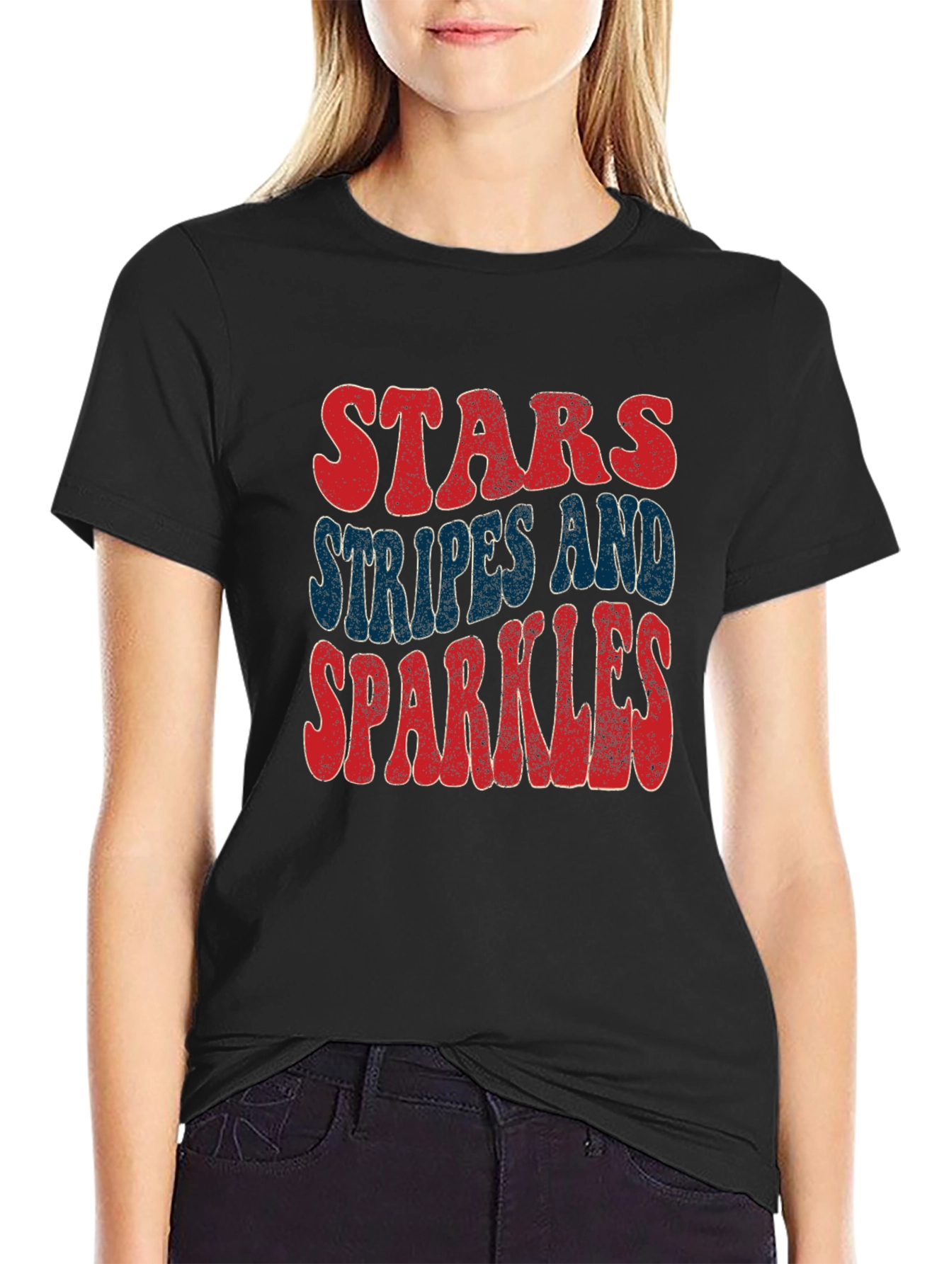 Stars Stripes & Sparkles Graphic Tee