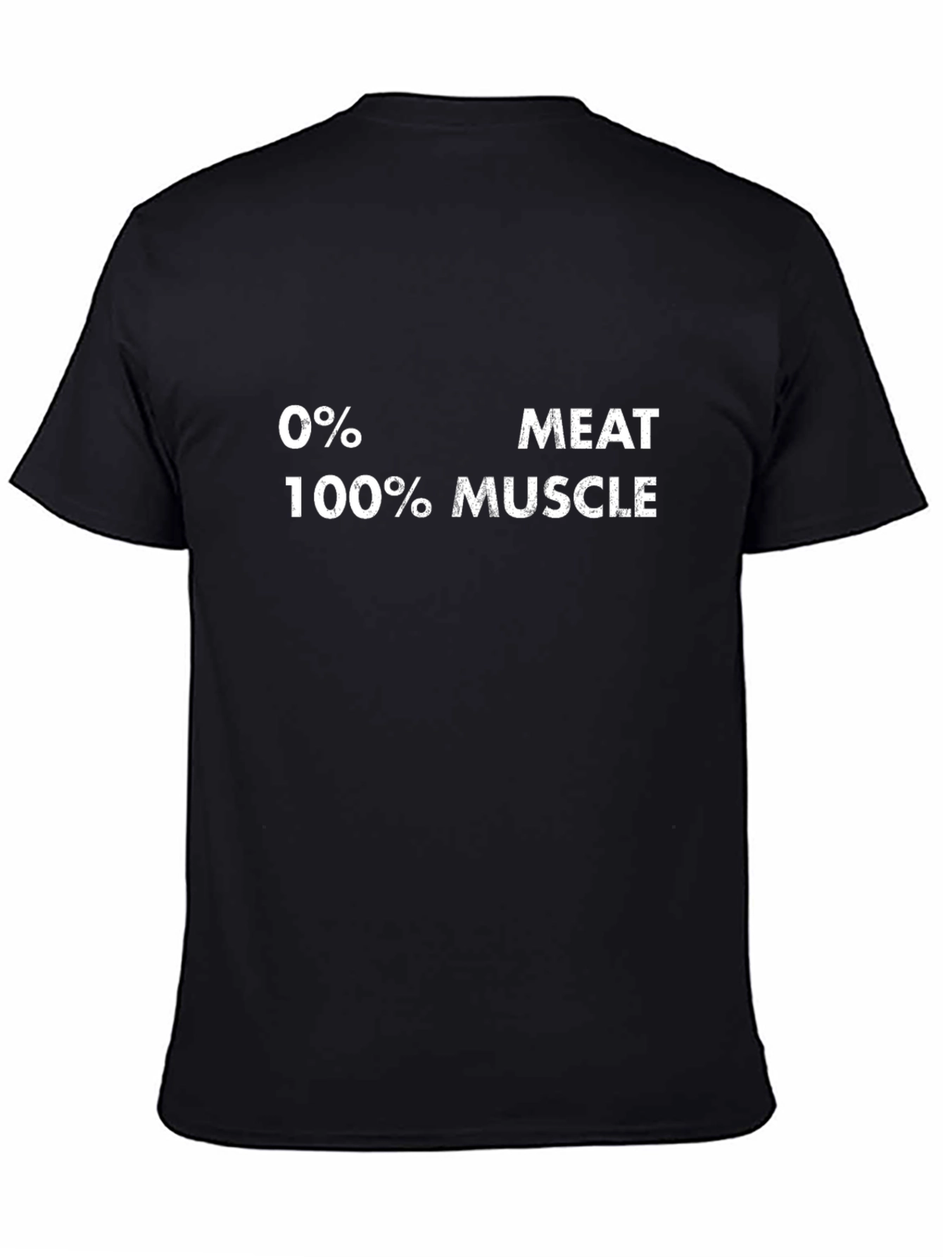Vegan Power T-Shirt - 0% Meat 100% Muscle