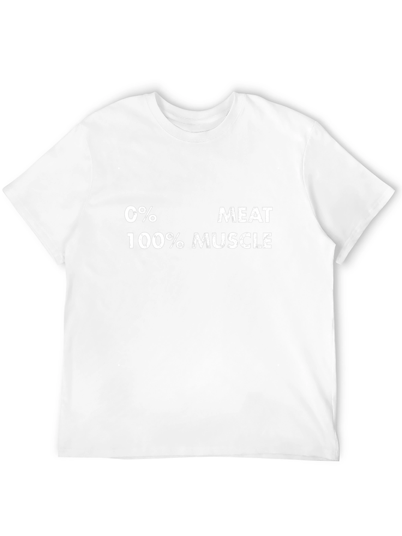 Vegan Power T-Shirt - 0% Meat 100% Muscle