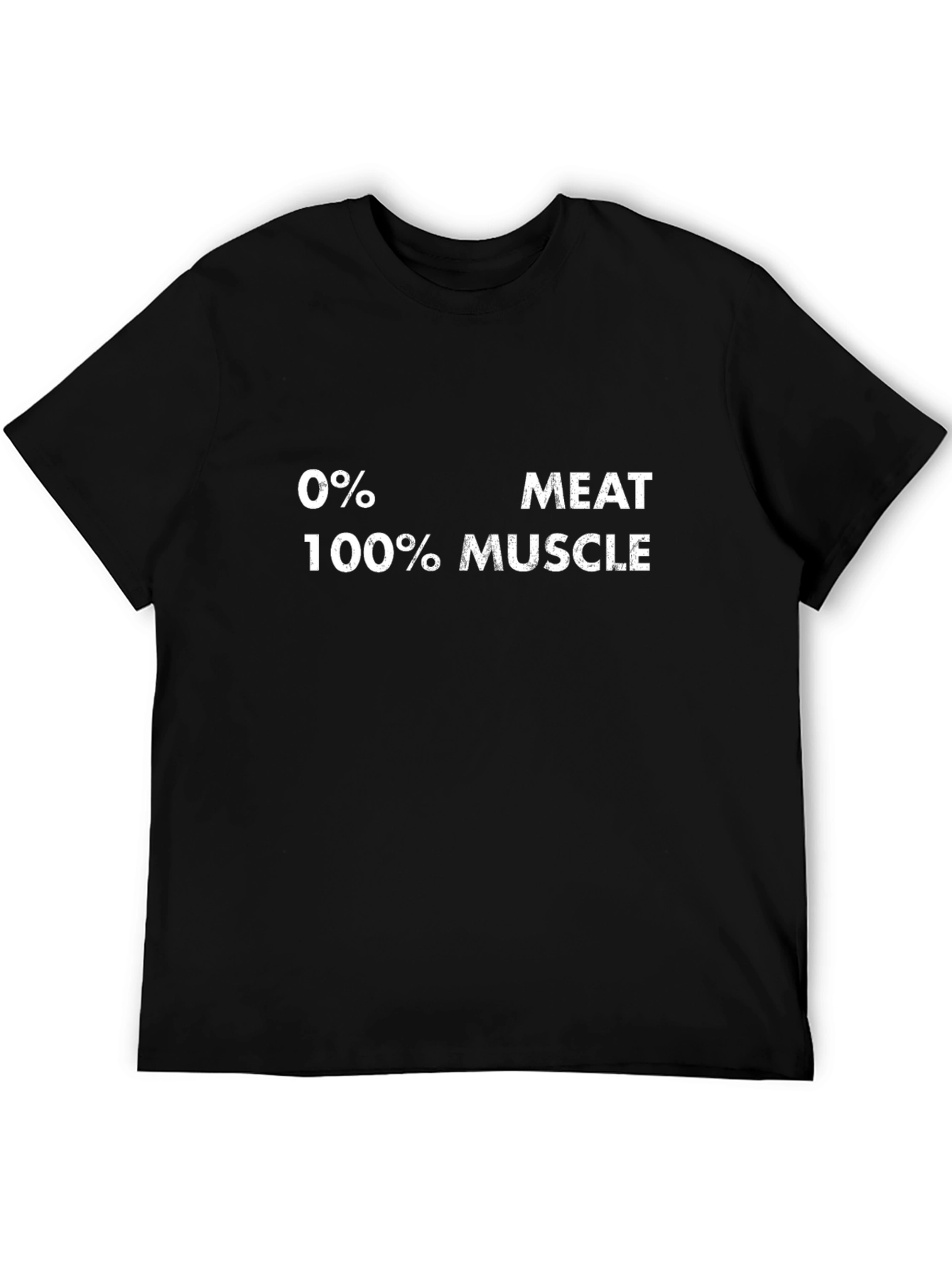 Vegan Power T-Shirt - 0% Meat 100% Muscle