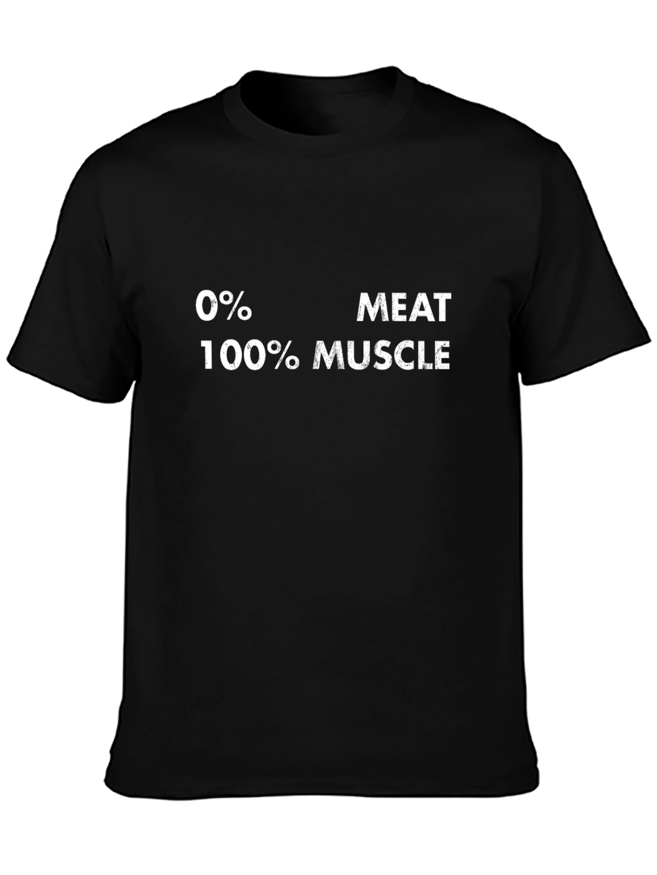 Vegan Power T-Shirt - 0% Meat 100% Muscle