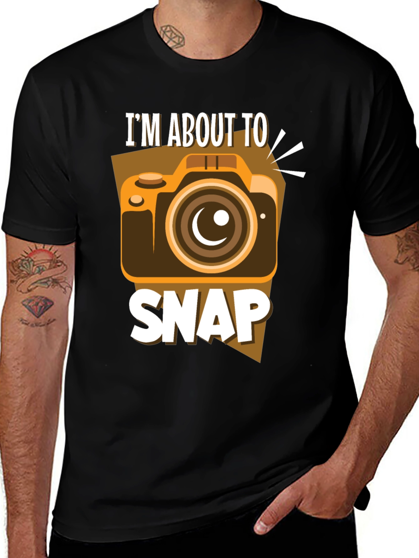 Im About to Snap T-Shirt: Funny Camera Design