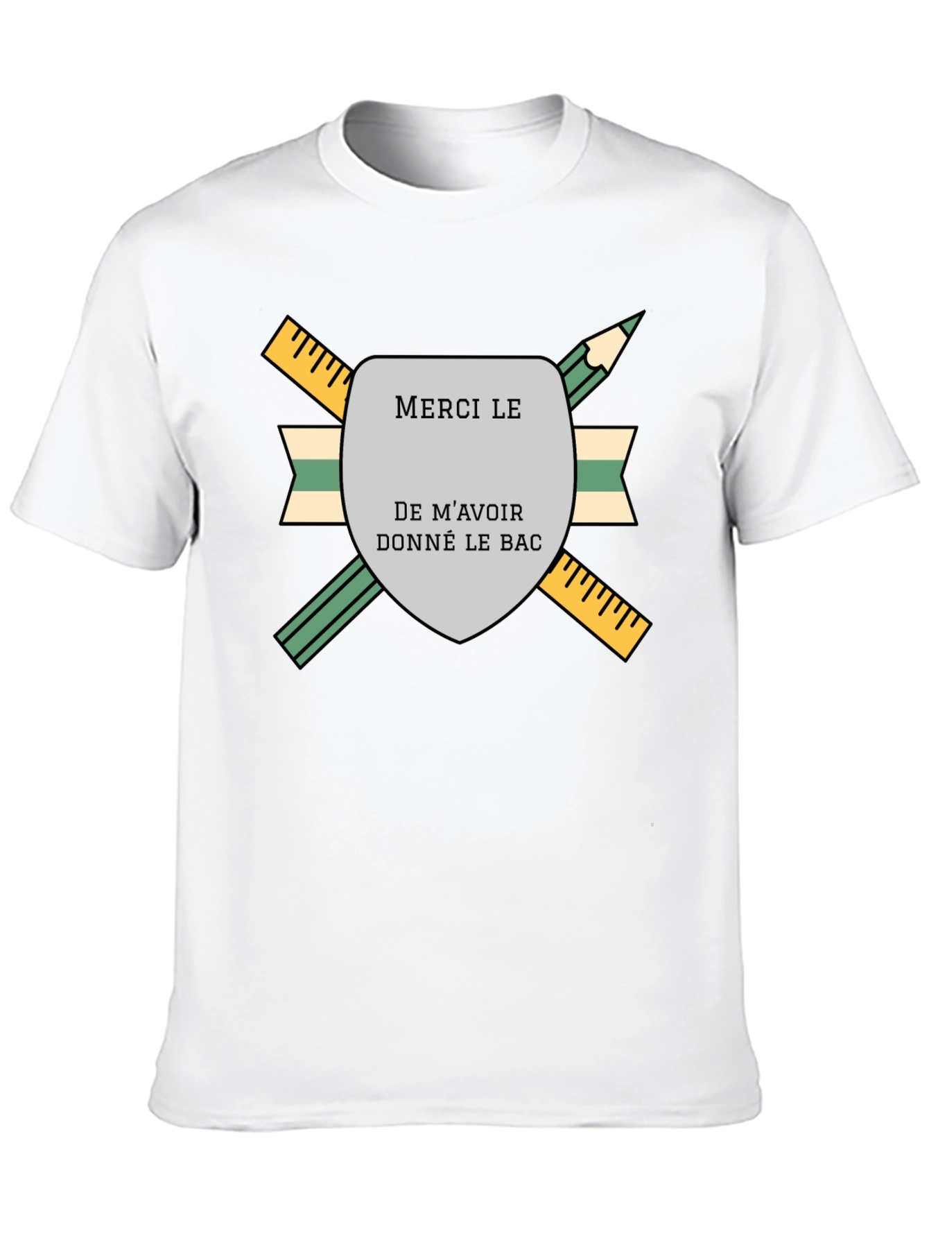 Merci Le Bac T-Shirt - Graduation Gift