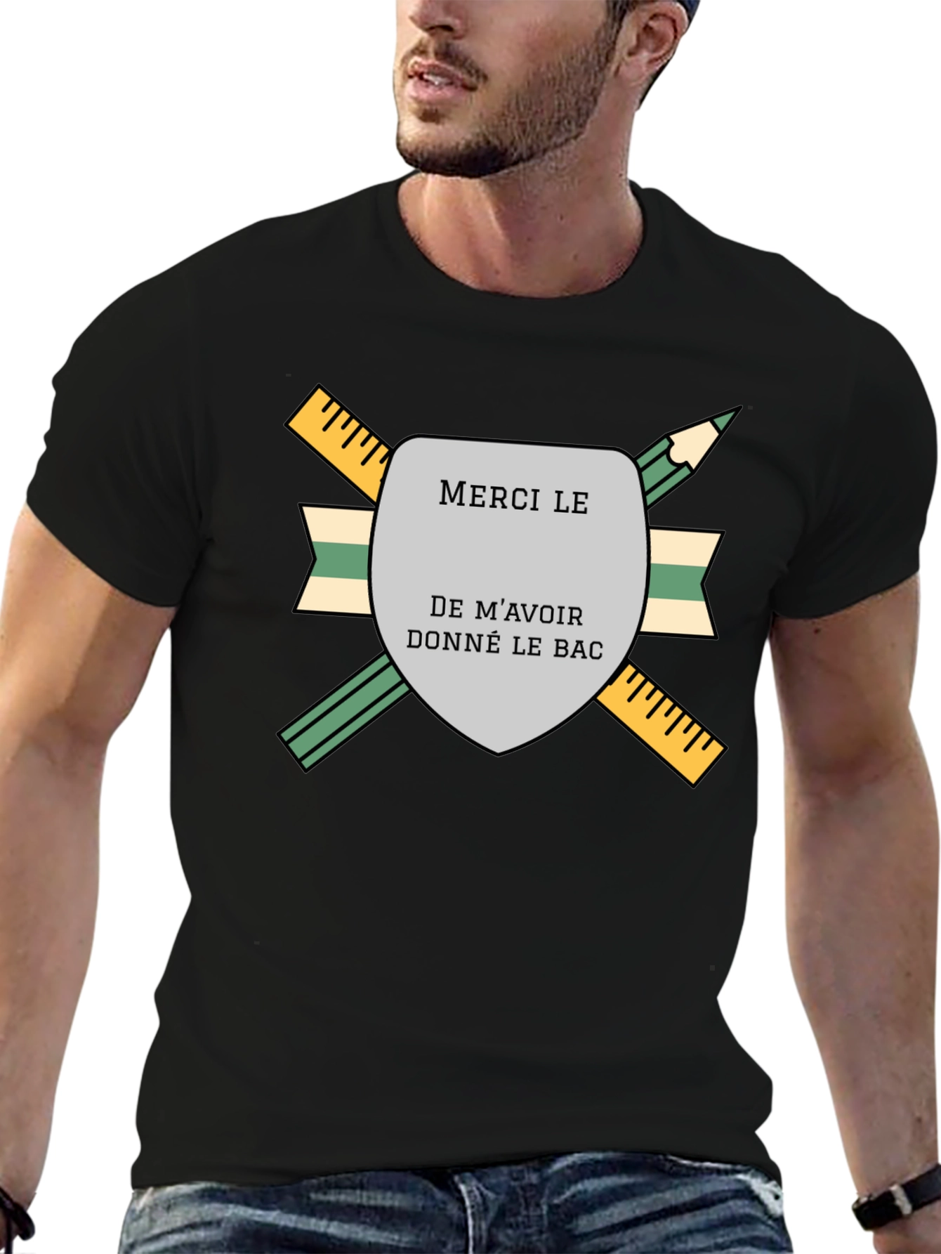Merci Le Bac T-Shirt - Graduation Gift