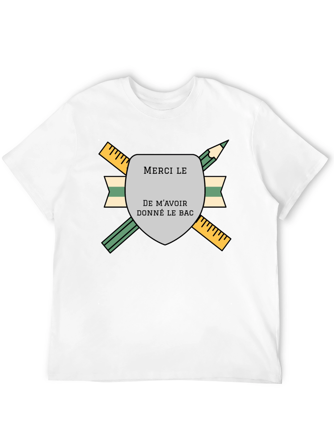 Merci Le Bac T-Shirt - Graduation Gift