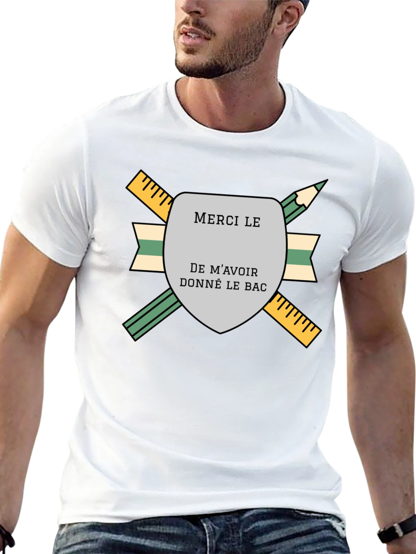 Merci Le Bac T-Shirt - Graduation Gift