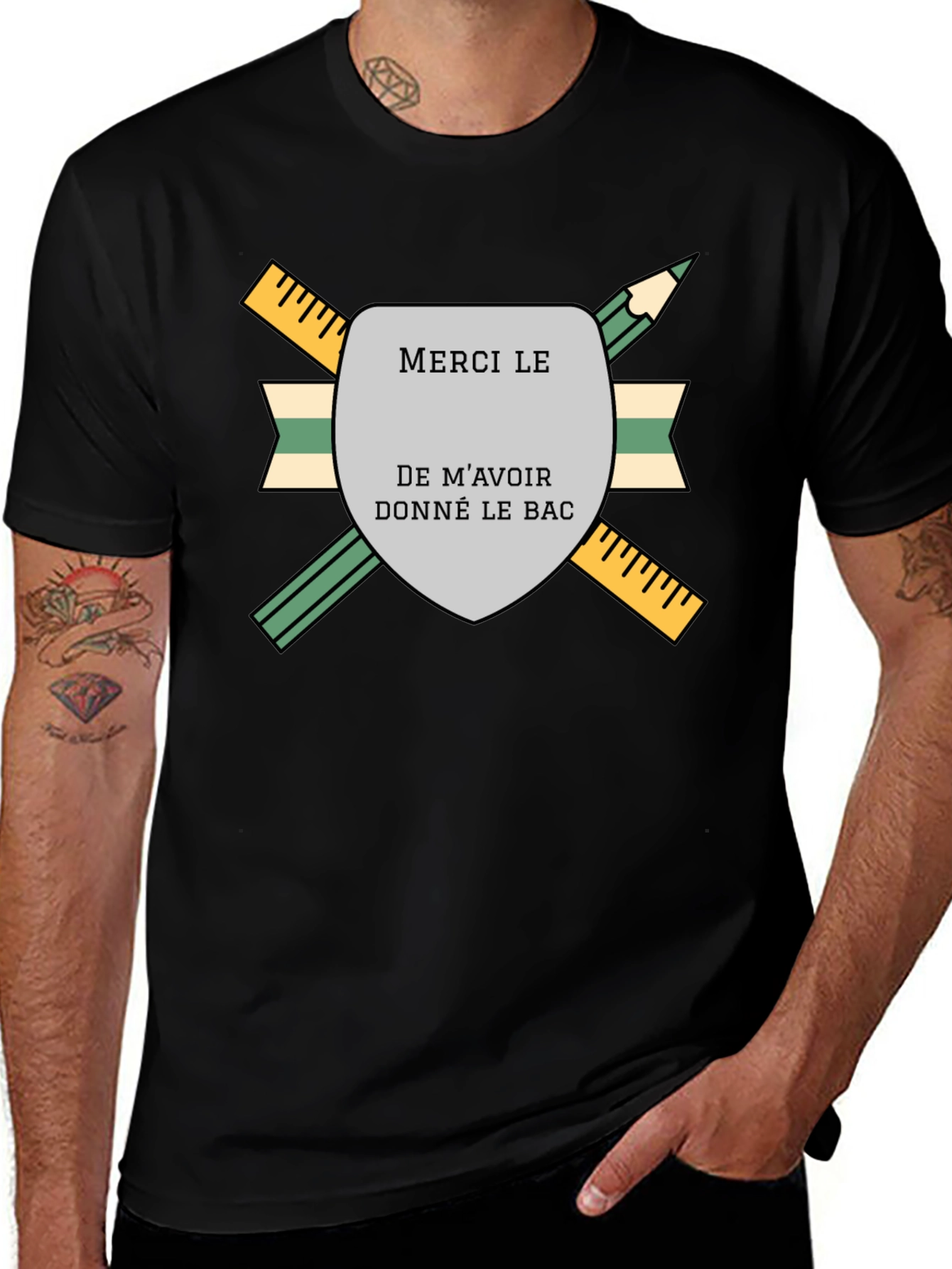 Merci Le Bac T-Shirt - Graduation Gift
