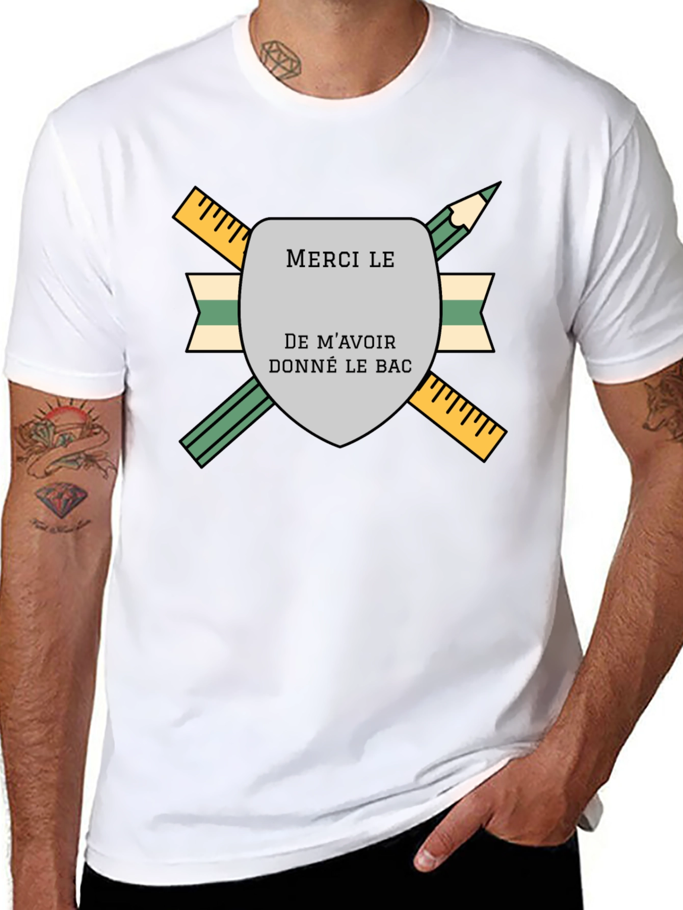 Merci Le Bac T-Shirt - Graduation Gift
