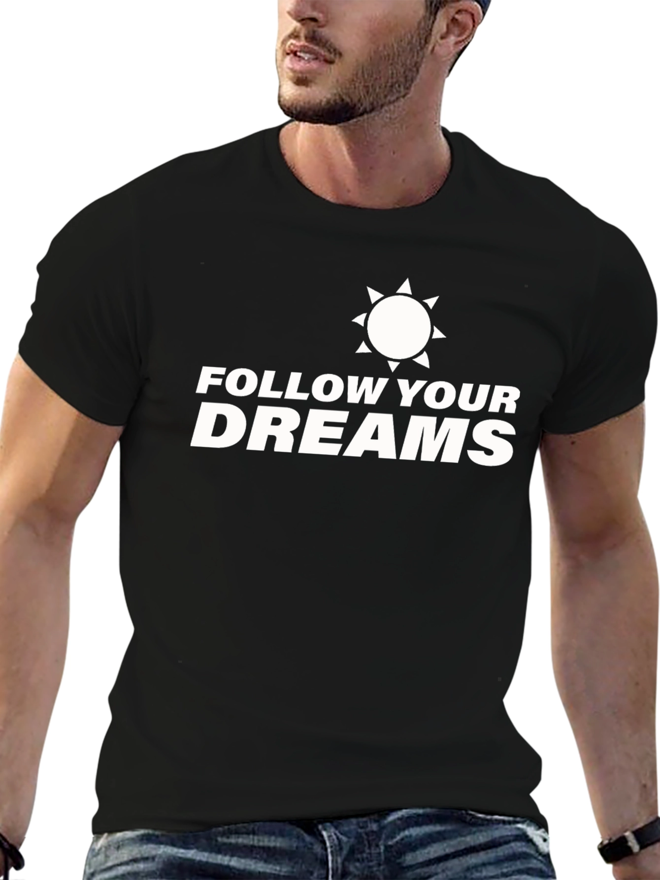 Follow Your Dreams Graphic Tee - Black