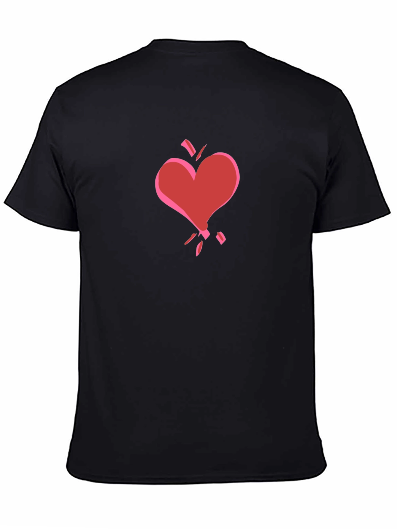Broken Heart Graphic Tee - Black