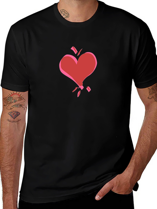 Broken Heart Graphic Tee - Black