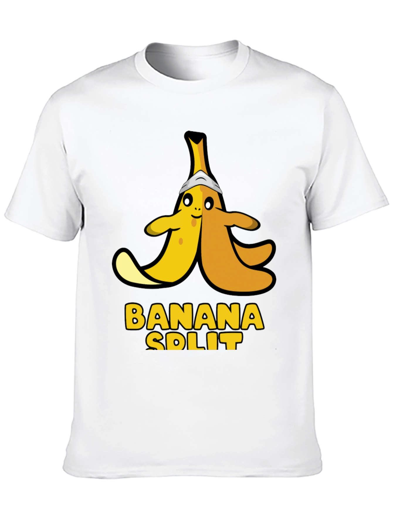 Banana Split Graphic Tee - Humorous Food Shirt