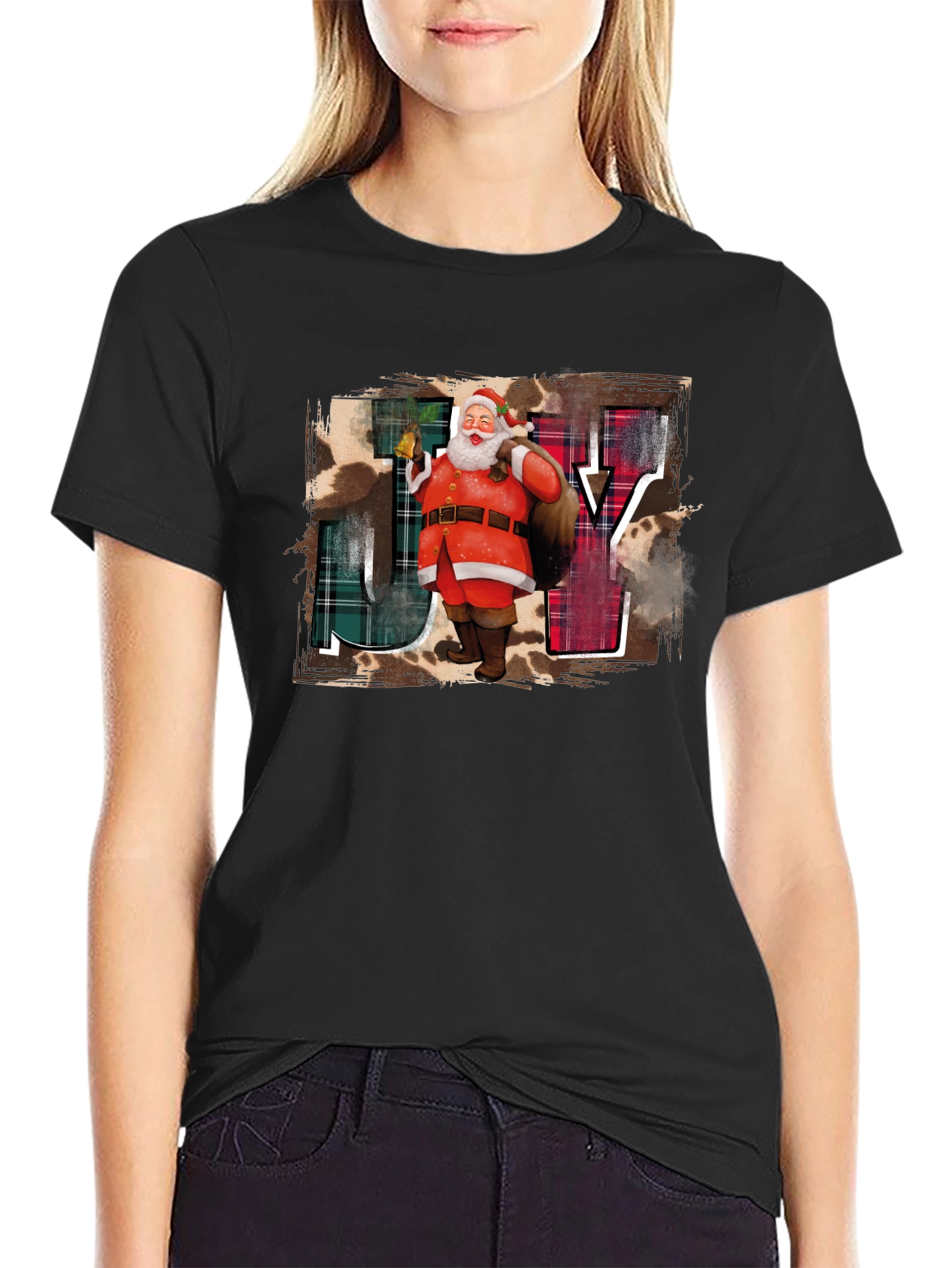 JOY Santa T-Shirt - Festive Holiday Apparel