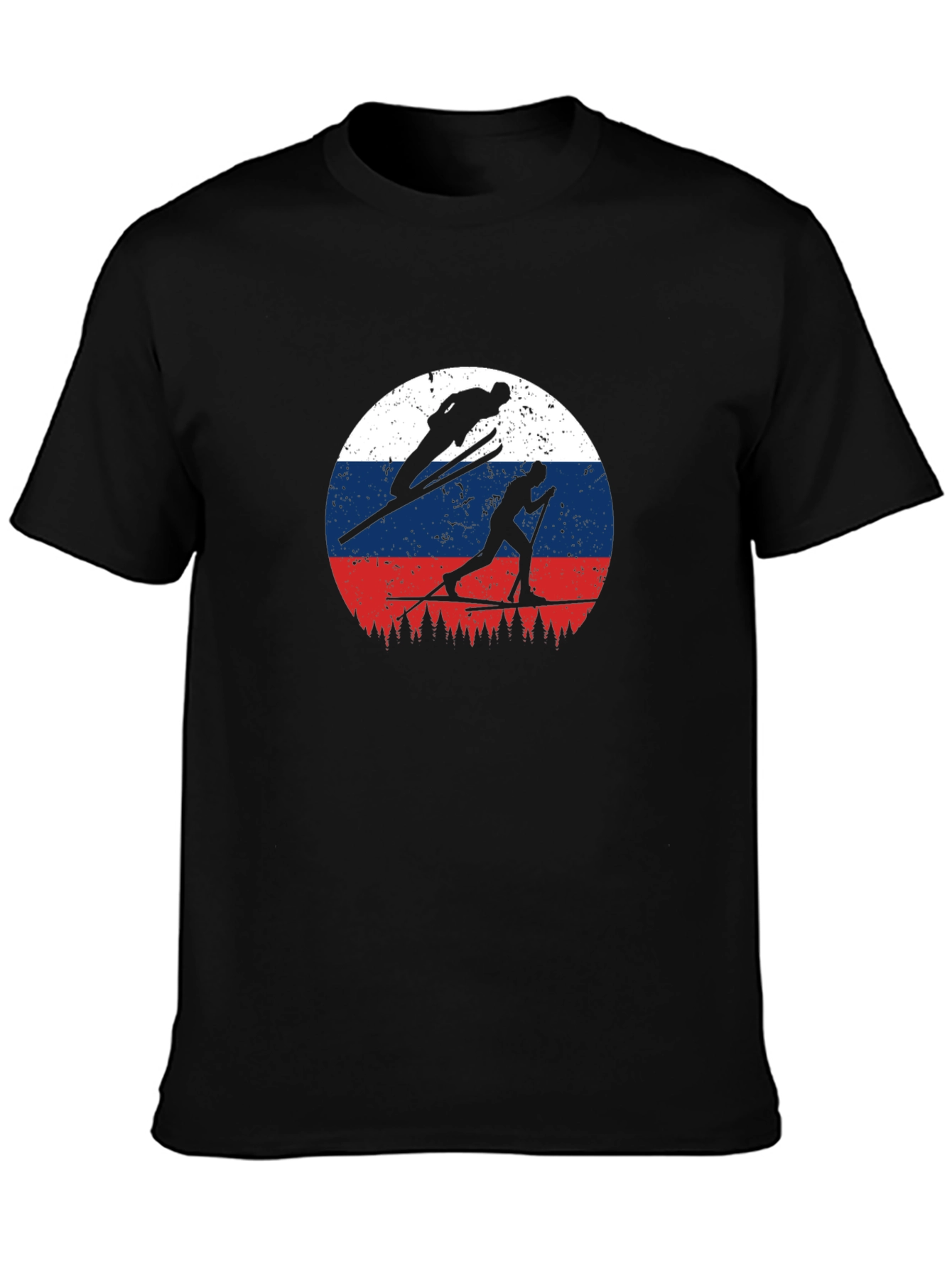 Retro Russia Ski T-Shirt