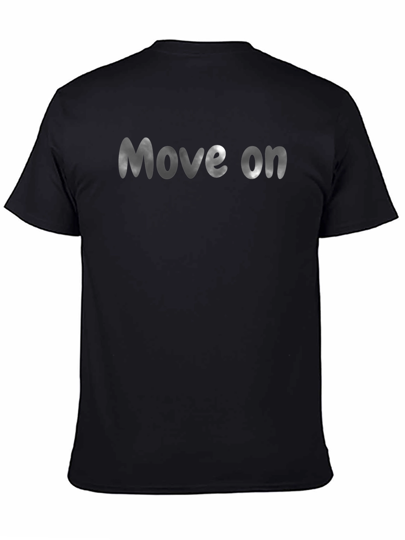 Move On Black Graphic Tee