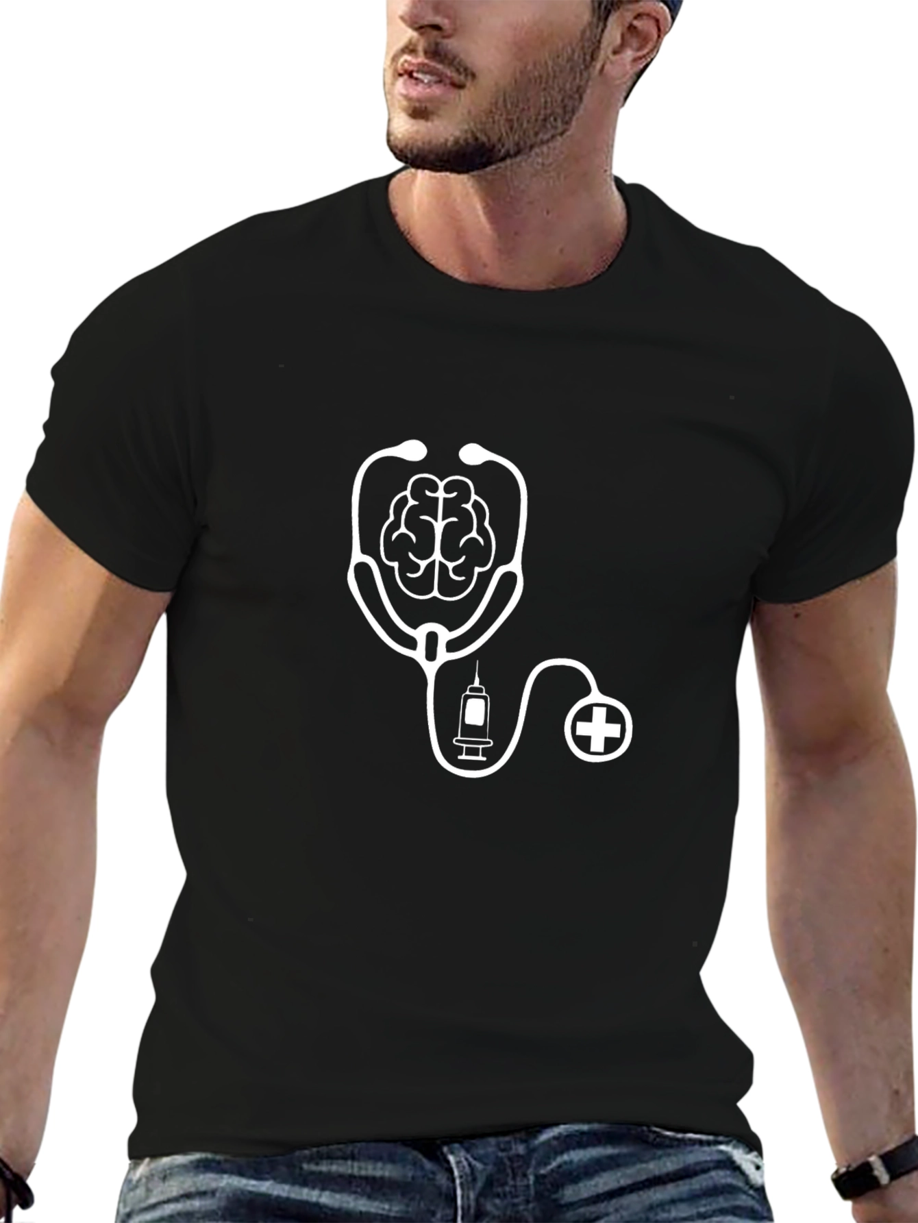 Brain Stethoscope Tee - Medical Mind T-Shirt