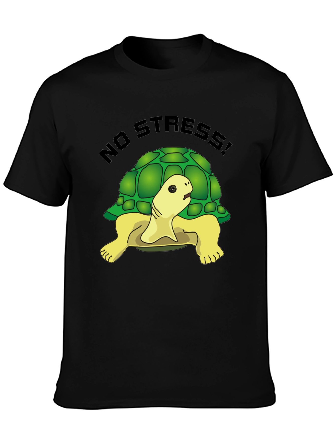 No Stress Turtle Graphic Tee - Relaxed Fit
