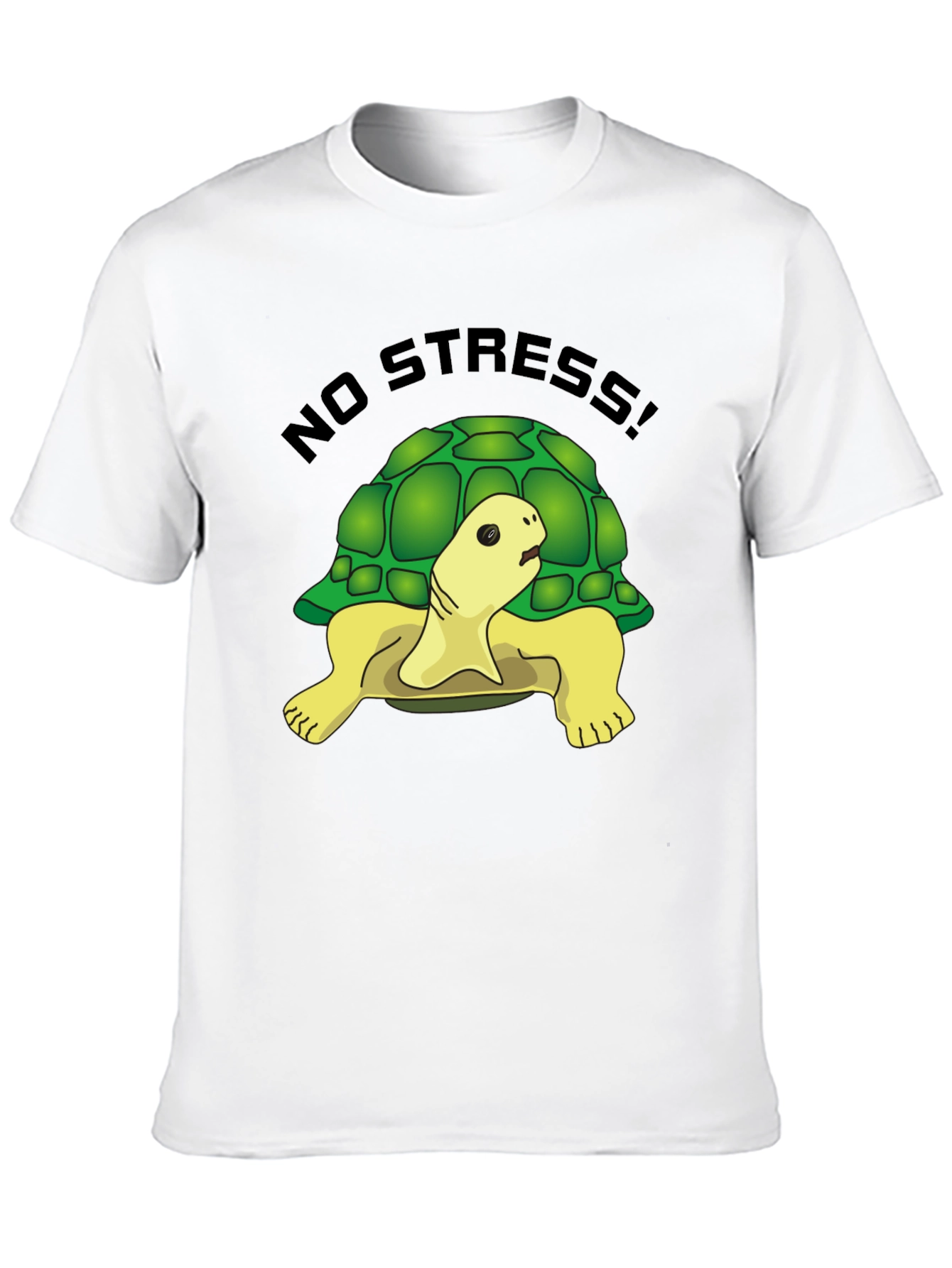 No Stress Turtle Graphic Tee - Relaxed Fit