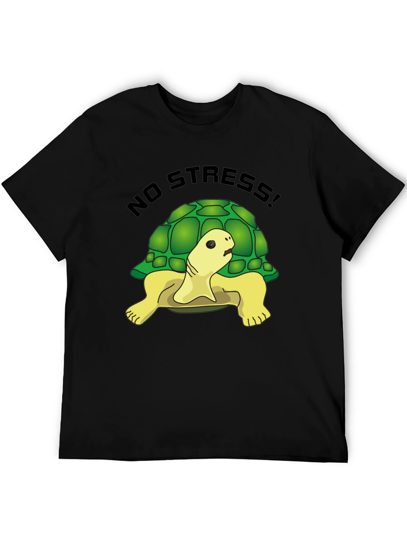 No Stress Turtle Graphic Tee - Relaxed Fit