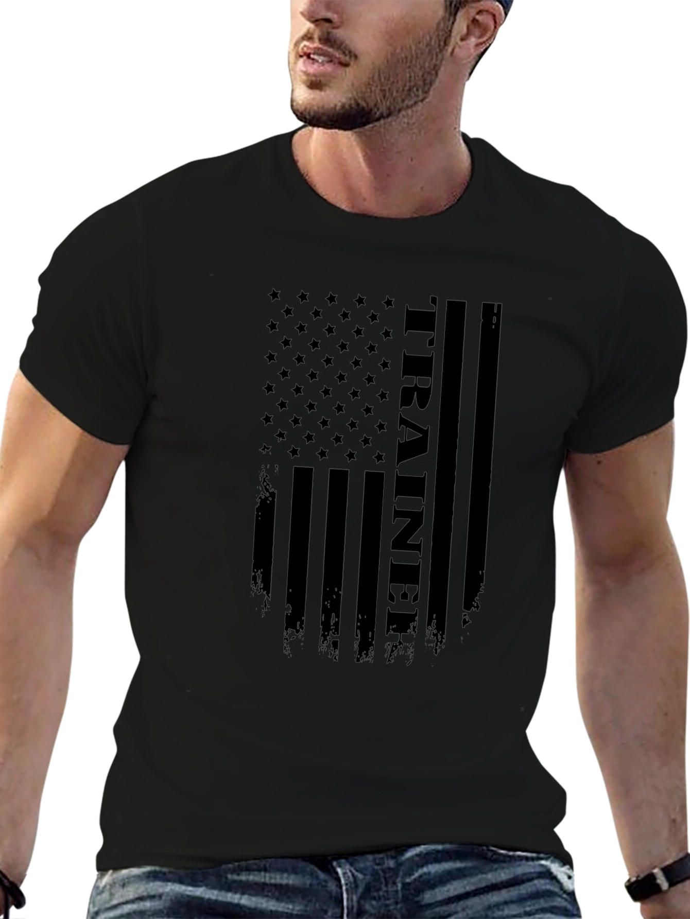 Trainer Flag Graphic Tee - Patriotic Design