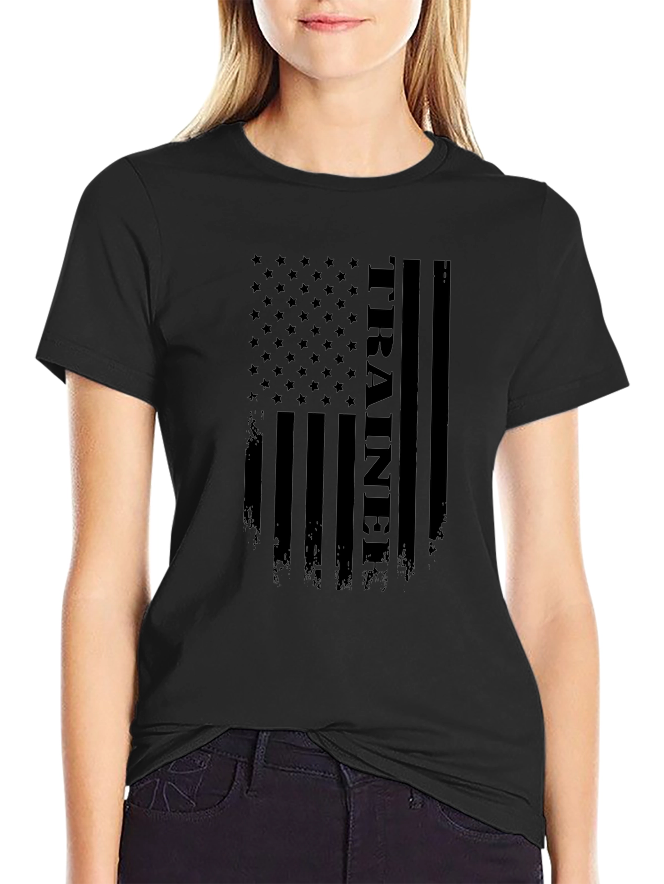 Trainer Flag Graphic Tee - Patriotic Design