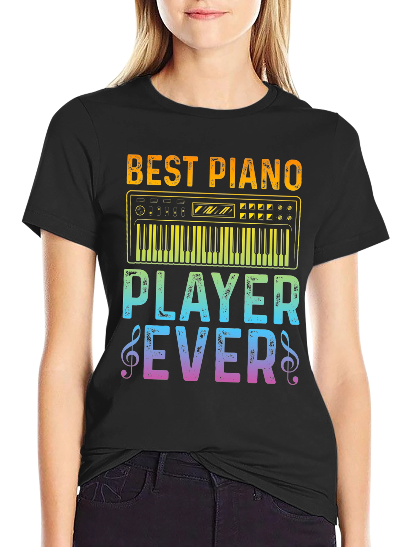 Best Piano Player Ever Graphic T-Shirt