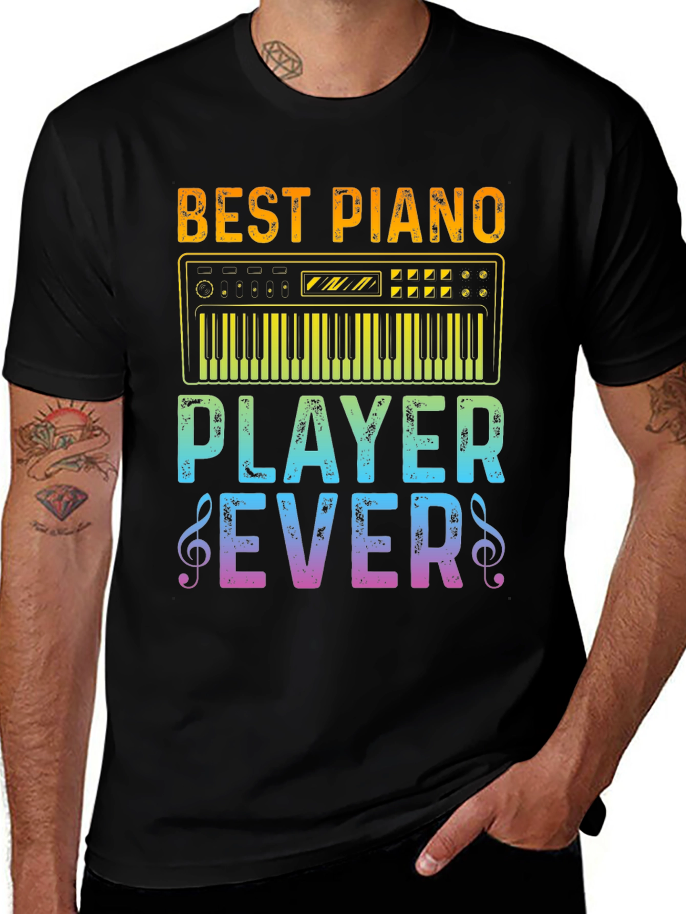 Best Piano Player Ever Graphic T-Shirt