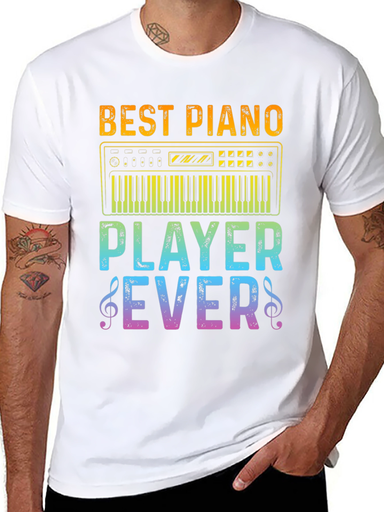 Best Piano Player Ever Graphic T-Shirt