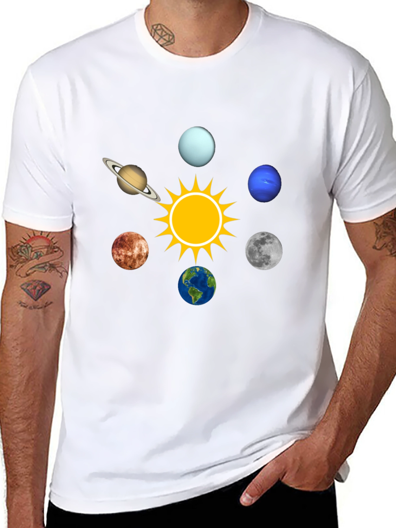Planets Graphic T-Shirt - Solar System Tee