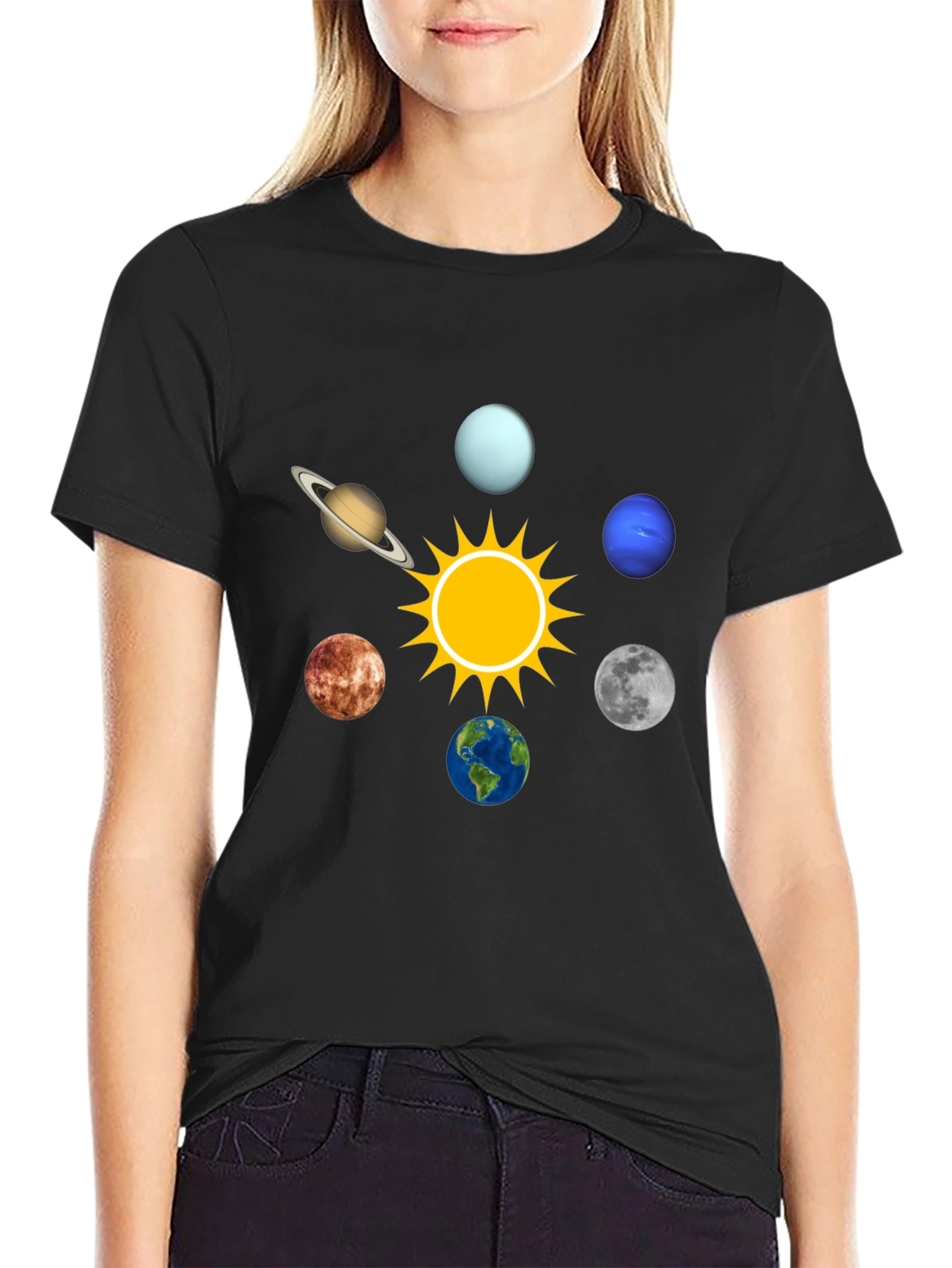 Planets Graphic T-Shirt - Solar System Tee