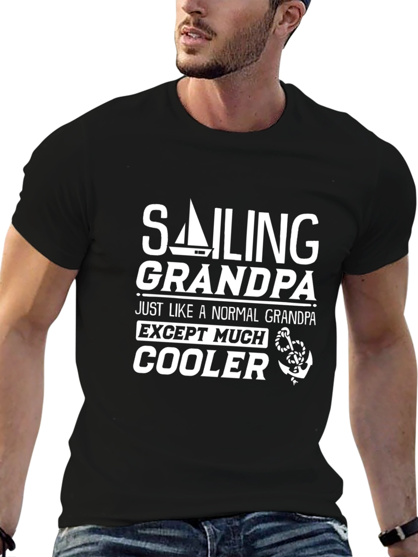 Sailing Grandpa T-Shirt - Cooler Than Normal Grandpa