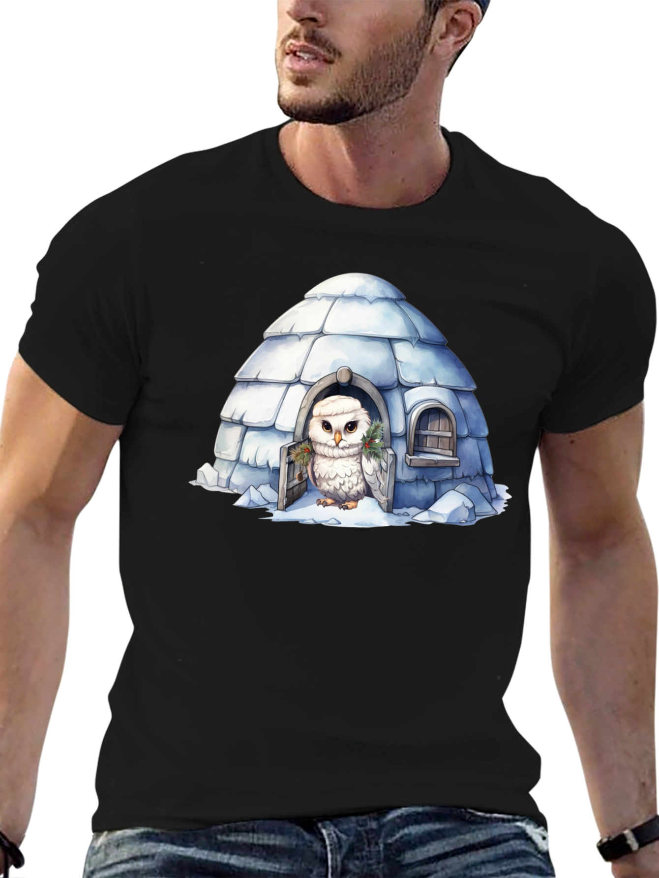Igloo Owl Graphic Tee - Unique Design