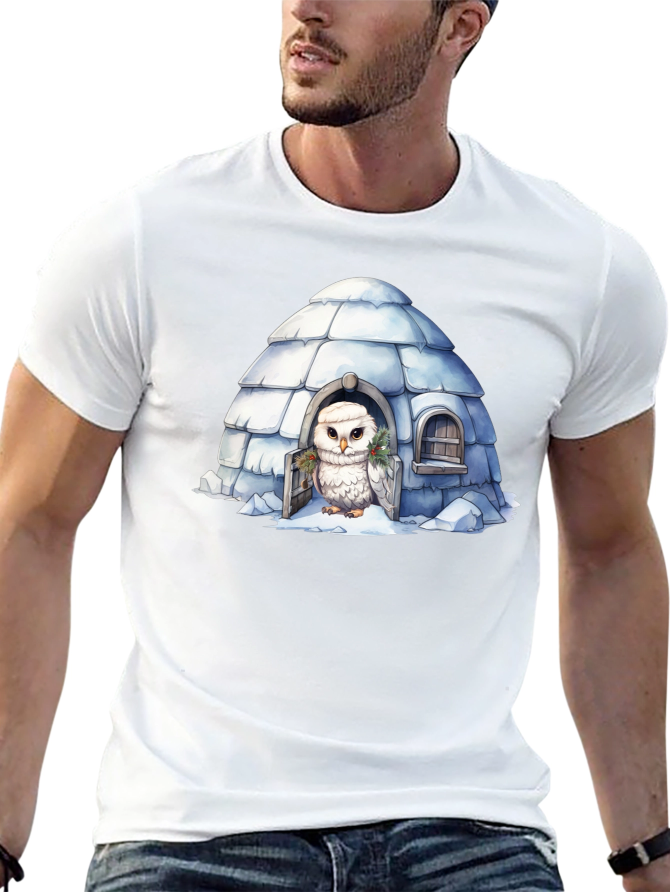 Igloo Owl Graphic Tee - Unique Design