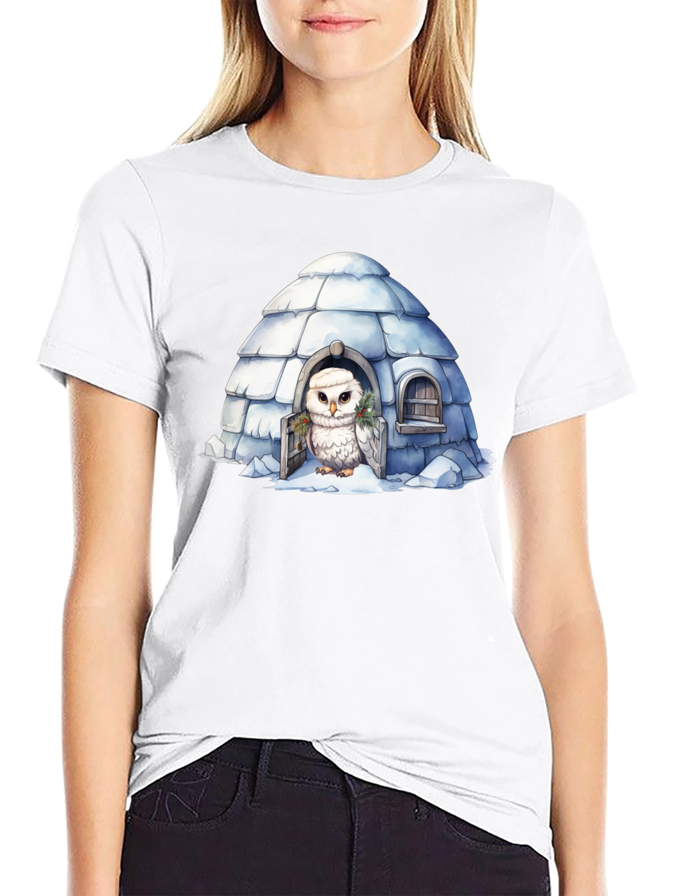 Igloo Owl Graphic Tee - Unique Design