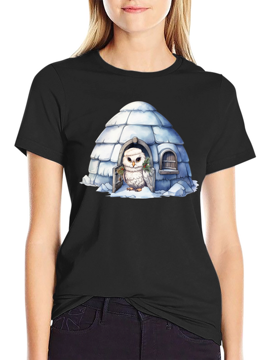 Igloo Owl Graphic Tee - Unique Design