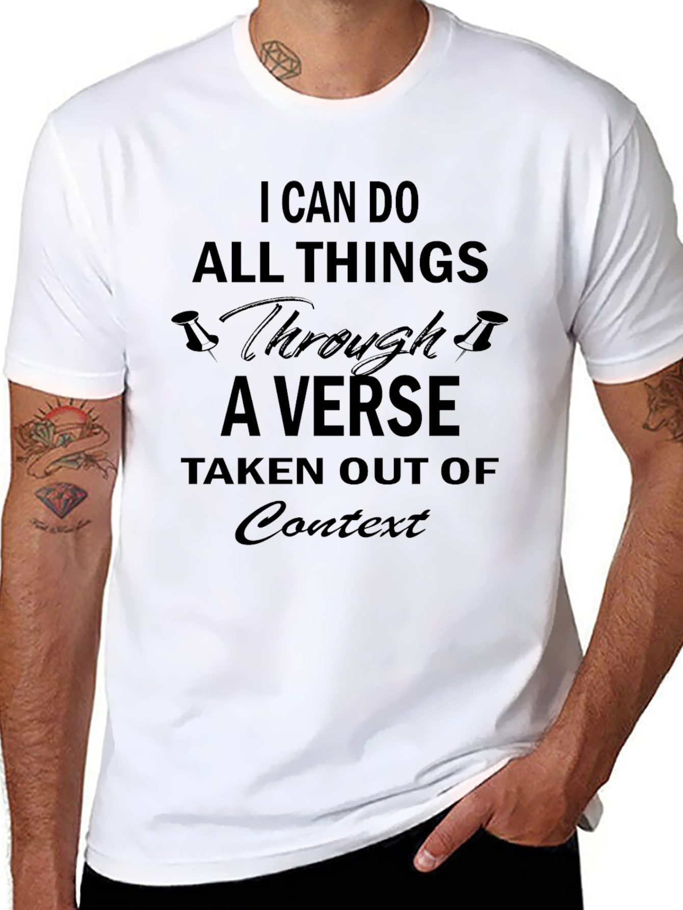 Humorous Verse Out of Context Black T-Shirt