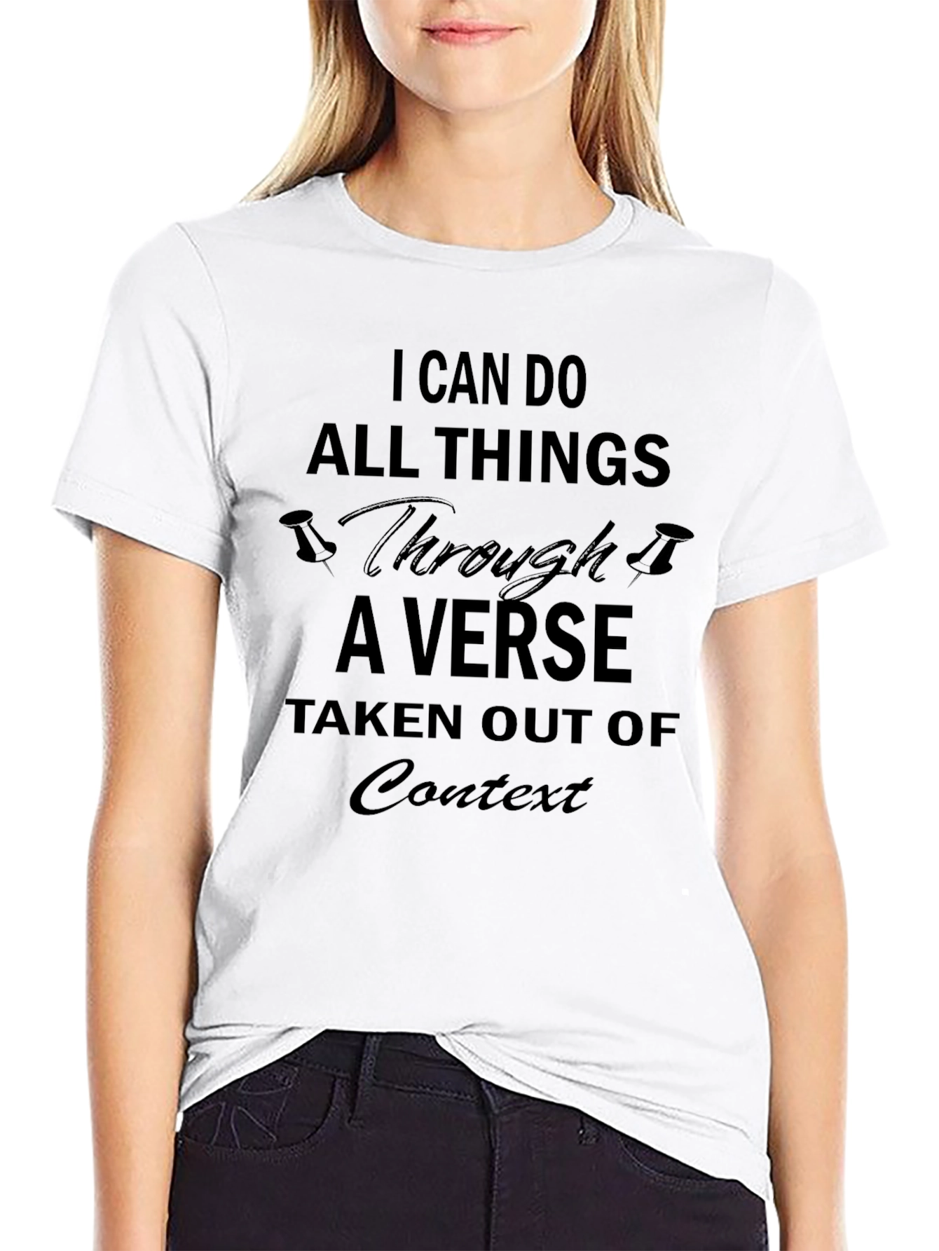 Humorous Verse Out of Context Black T-Shirt
