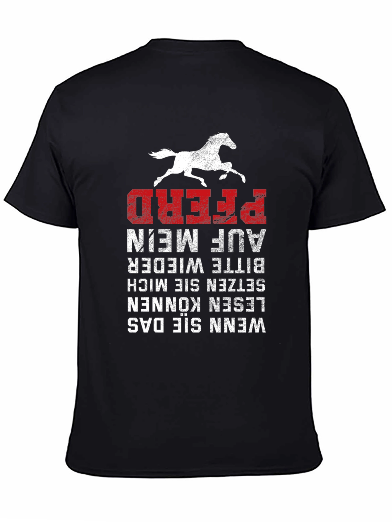 Funny German Horse T-Shirt - Pferd Auf Mein