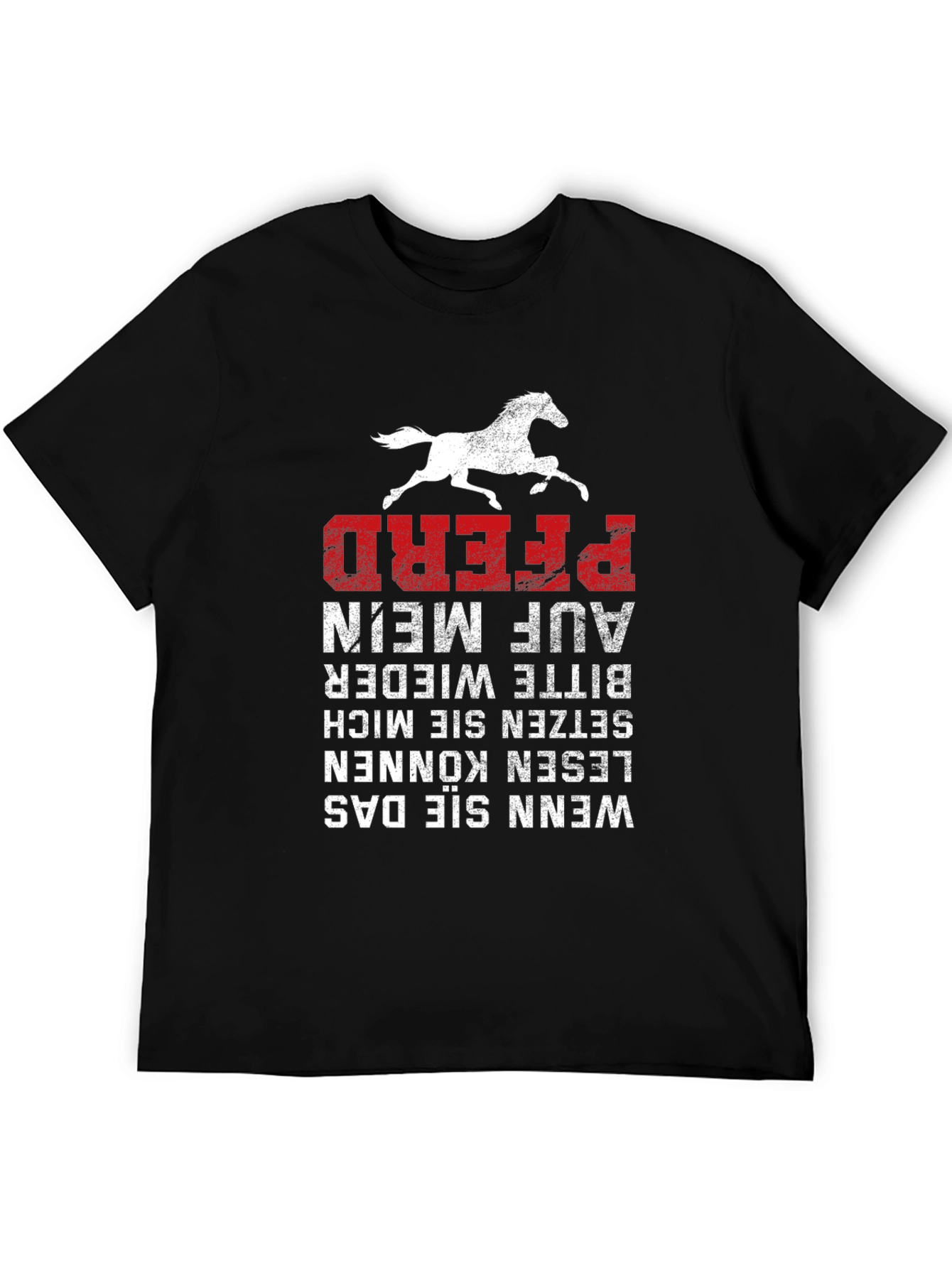 Funny German Horse T-Shirt - Pferd Auf Mein