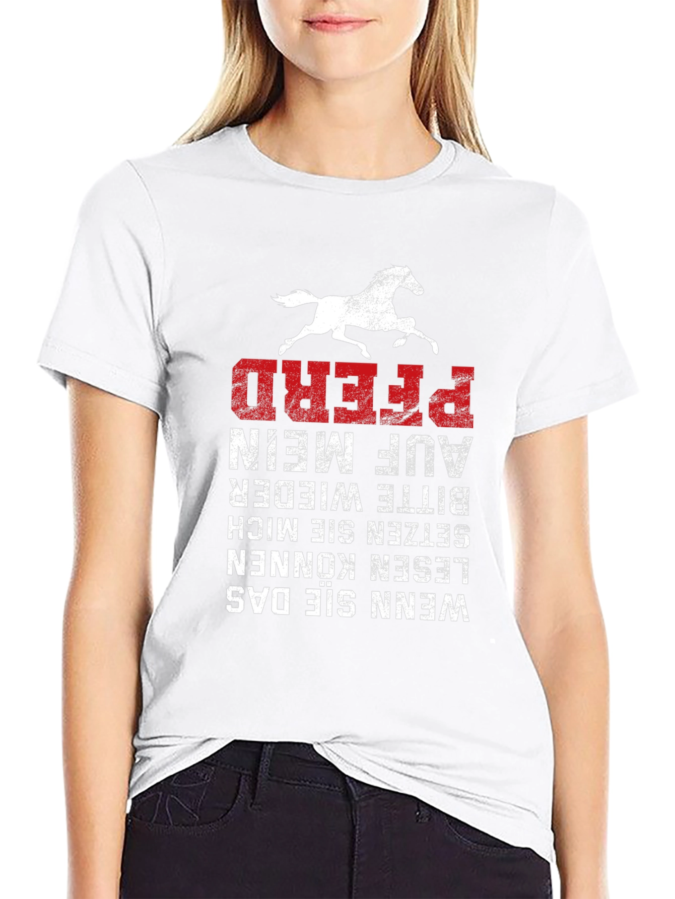 Funny German Horse T-Shirt - Pferd Auf Mein