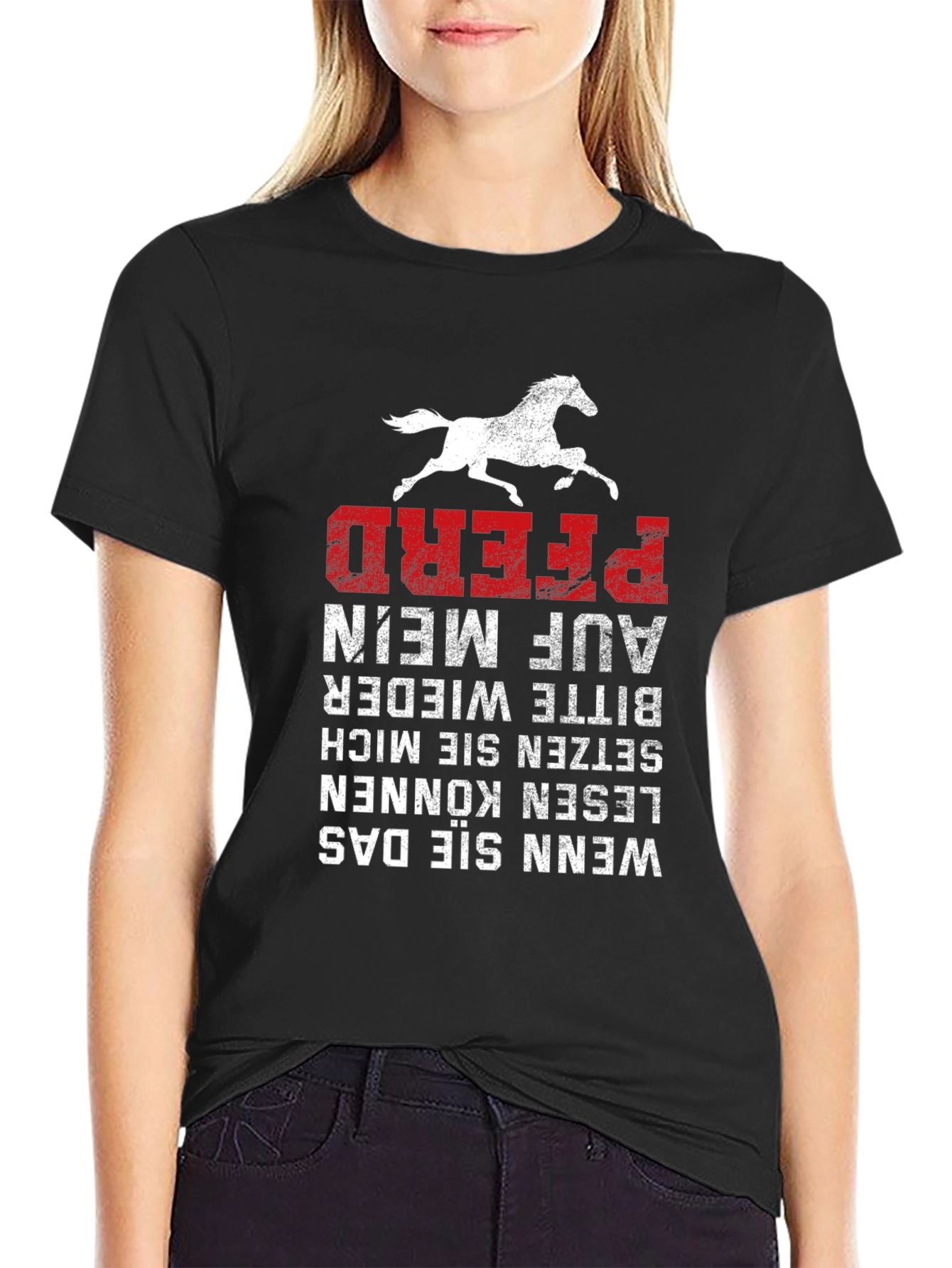 Funny German Horse T-Shirt - Pferd Auf Mein