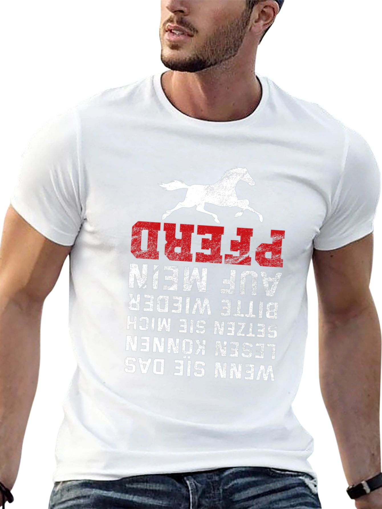 Funny German Horse T-Shirt - Pferd Auf Mein