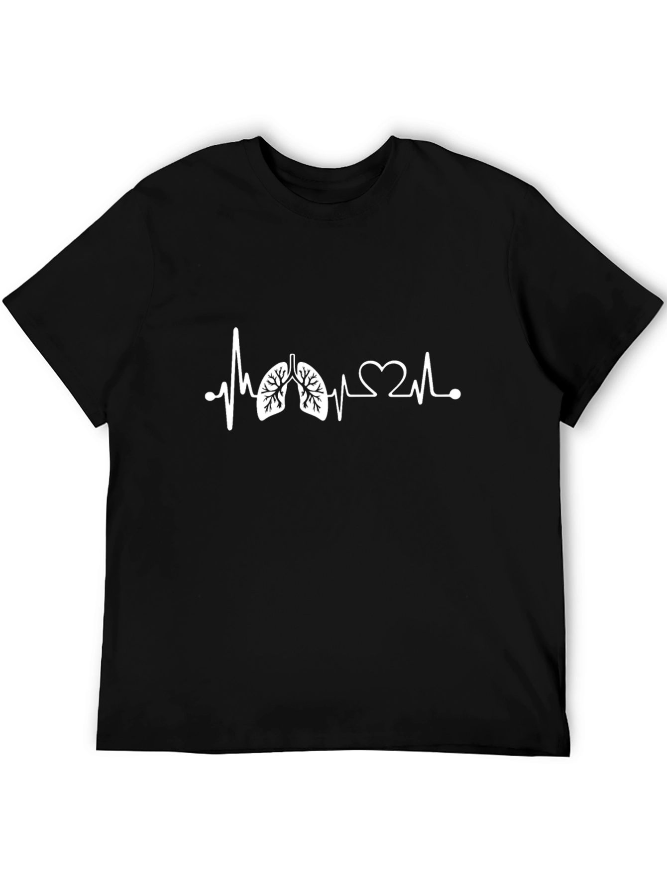 Lungs Heartbeat Graphic Tee