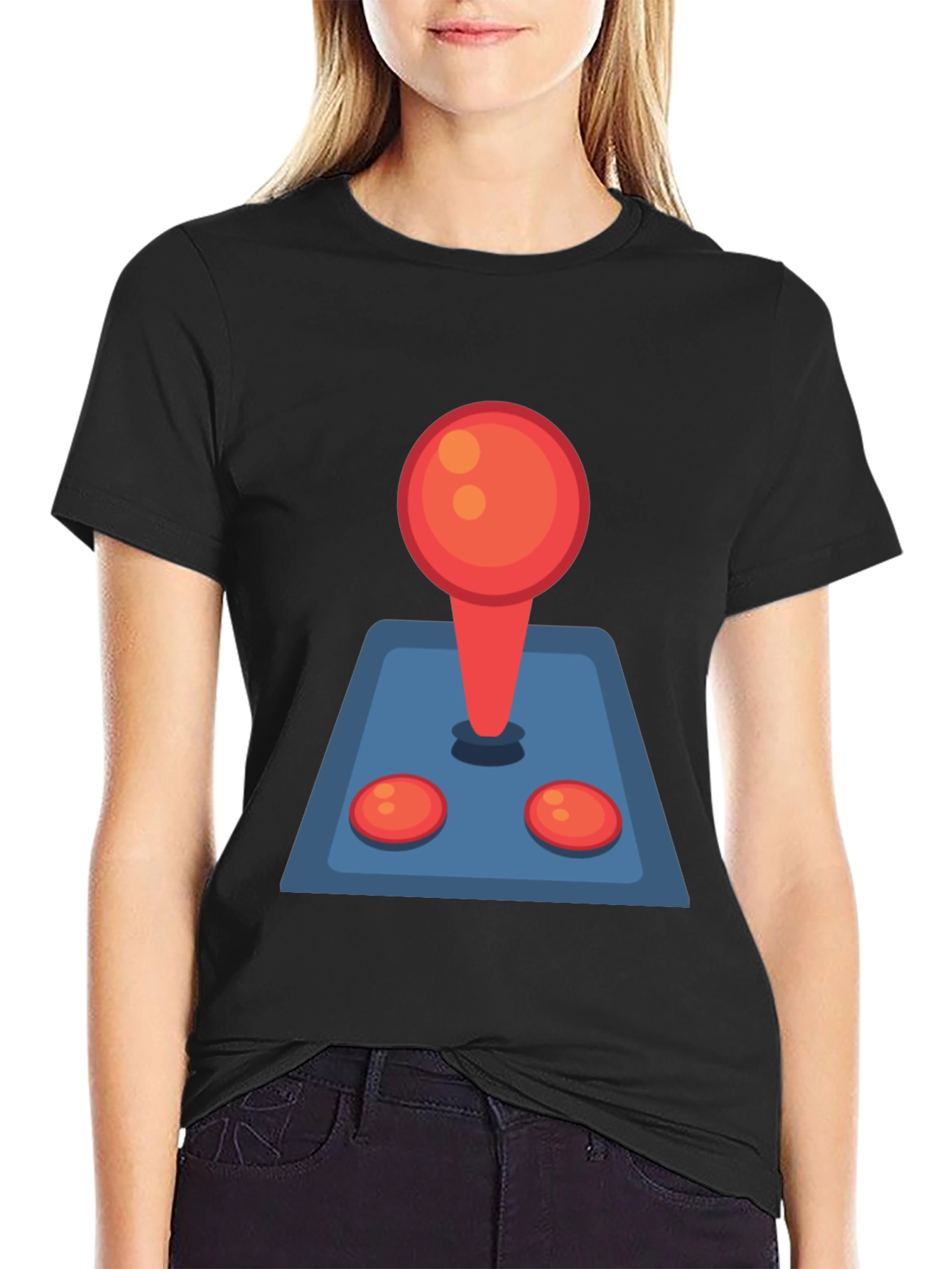 Retro Arcade Gamer T-Shirt - Classic Joystick Design