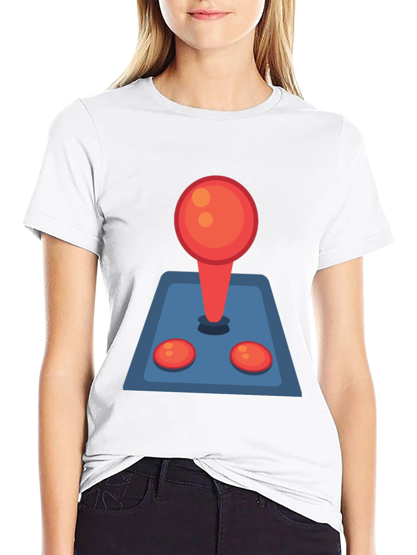 Retro Arcade Gamer T-Shirt - Classic Joystick Design
