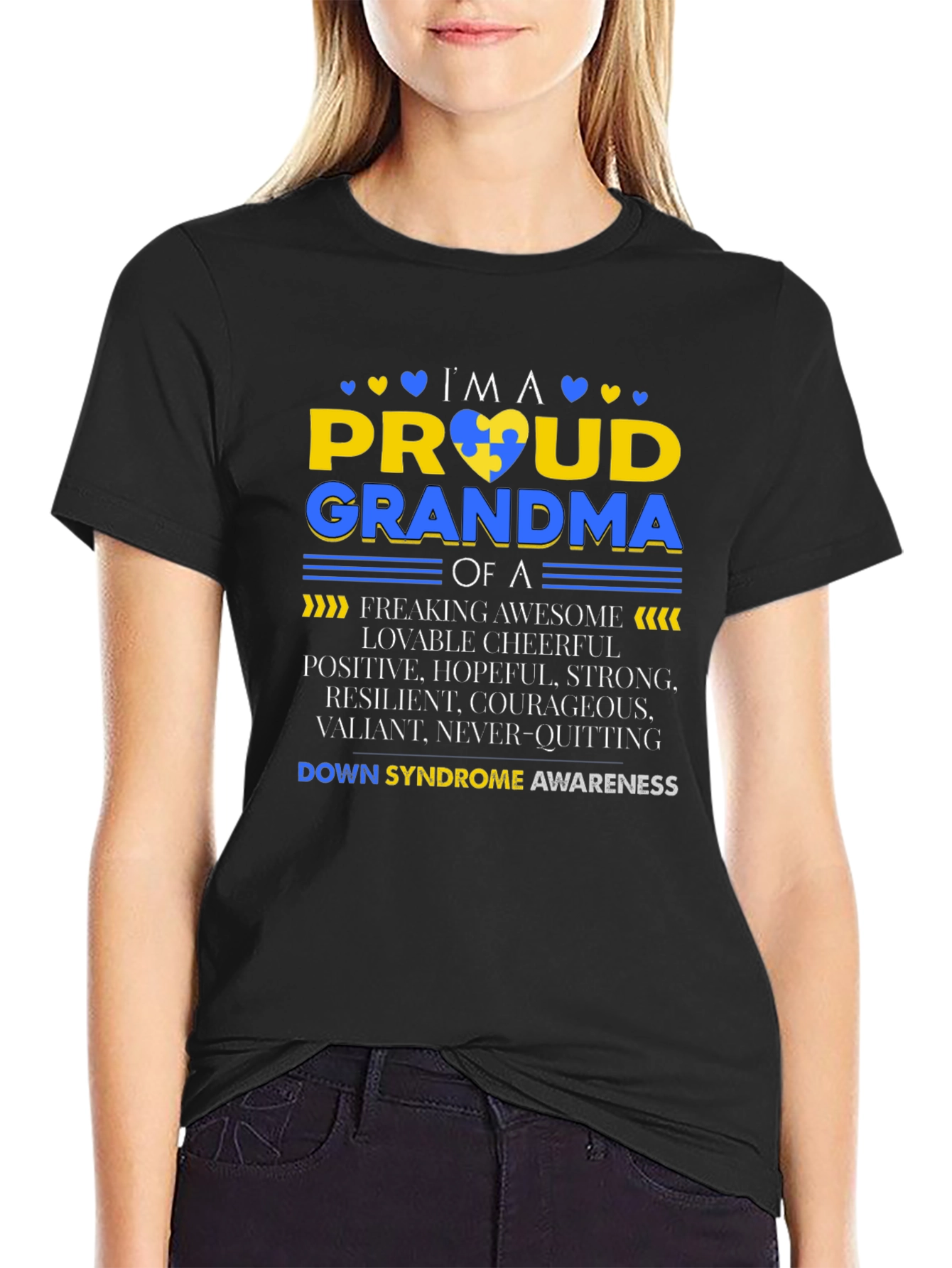 Proud Grandma Down Syndrome Awareness T-Shirt