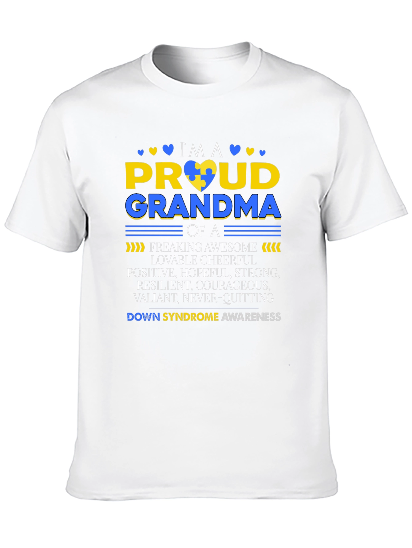 Proud Grandma Down Syndrome Awareness T-Shirt