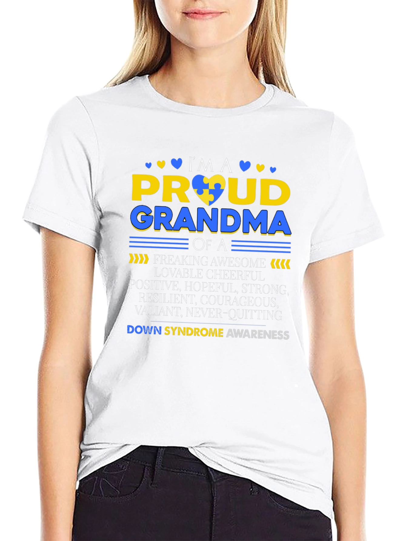 Proud Grandma Down Syndrome Awareness T-Shirt